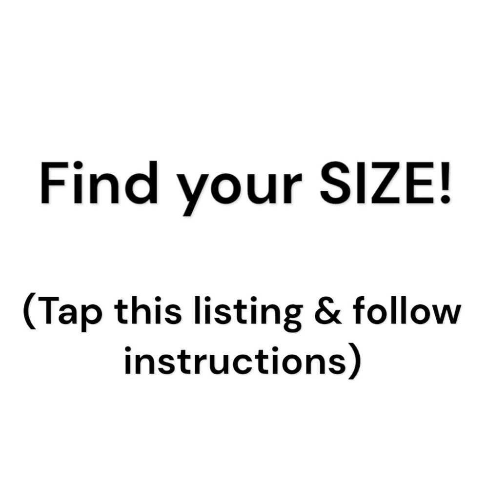 Find your SIZE. 🔍.